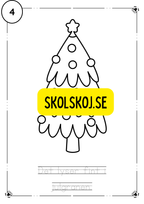 Adventskalender- färglägg och fyll i meningarna