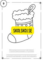Adventskalender- färglägg och fyll i meningarna