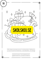 Adventskalender- färglägg och fyll i meningarna