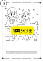 Adventskalender- färglägg och fyll i meningarna