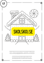 Adventskalender- färglägg och fyll i meningarna