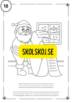 Adventskalender- färglägg och fyll i meningarna