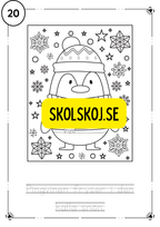 Adventskalender- färglägg och fyll i meningarna