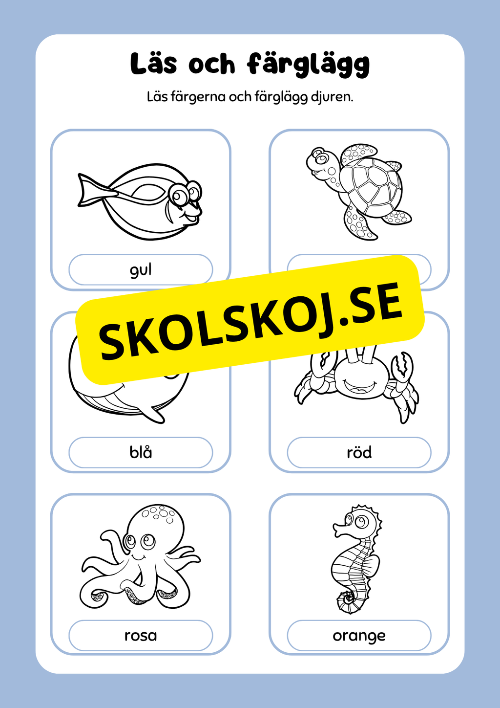 Aktivitetsbok Tema: Djur
