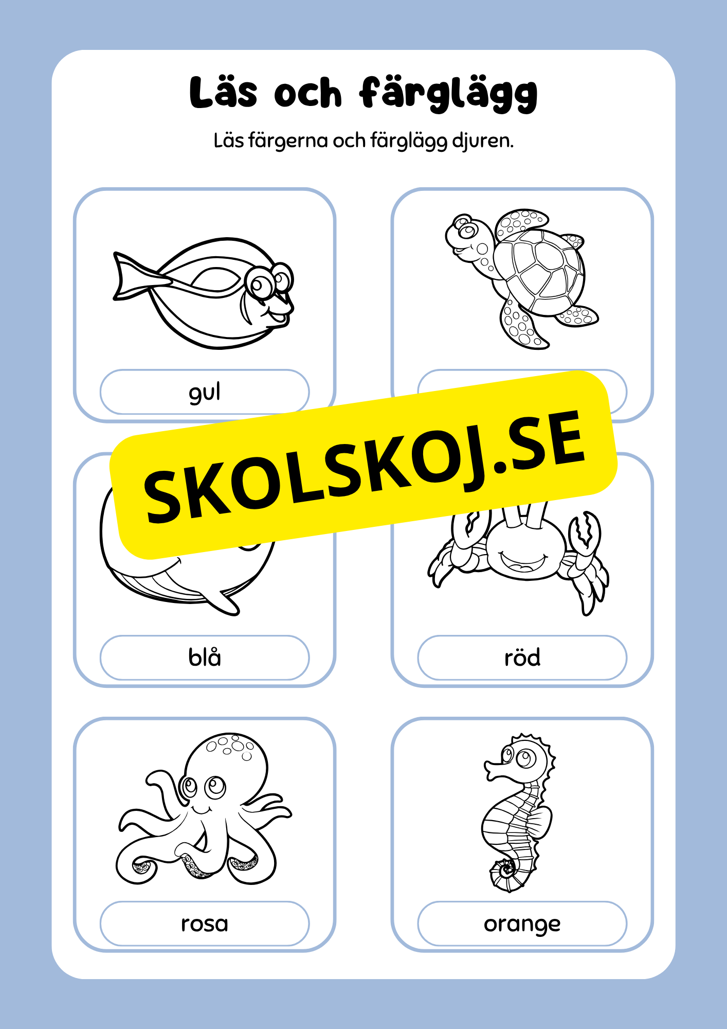 Aktivitetsbok Tema: Djur