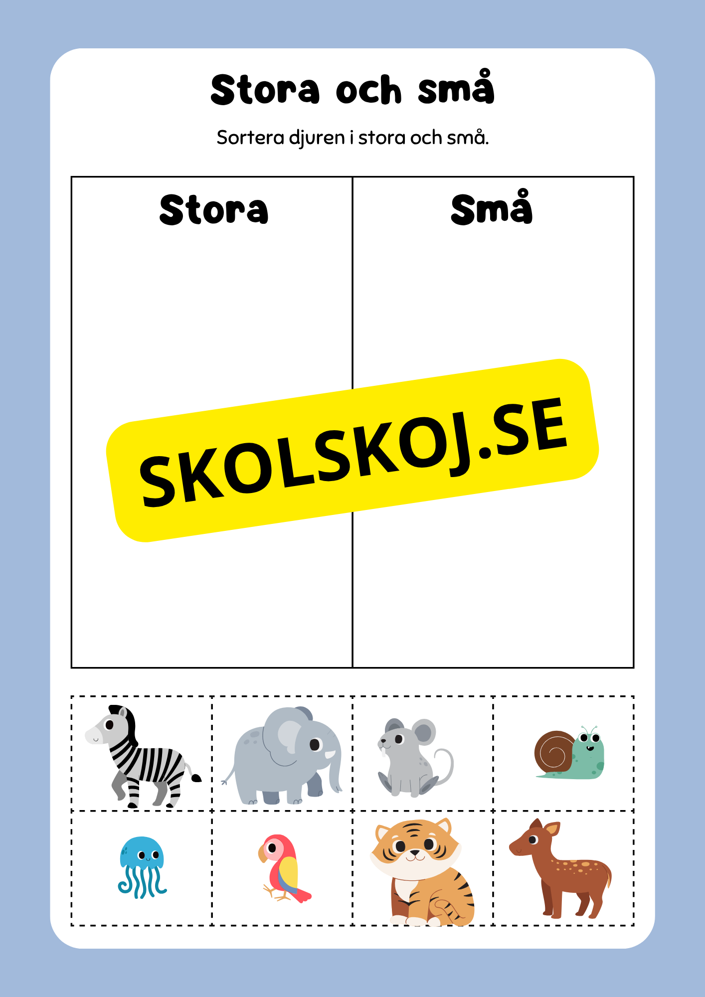Aktivitetsbok Tema: Djur