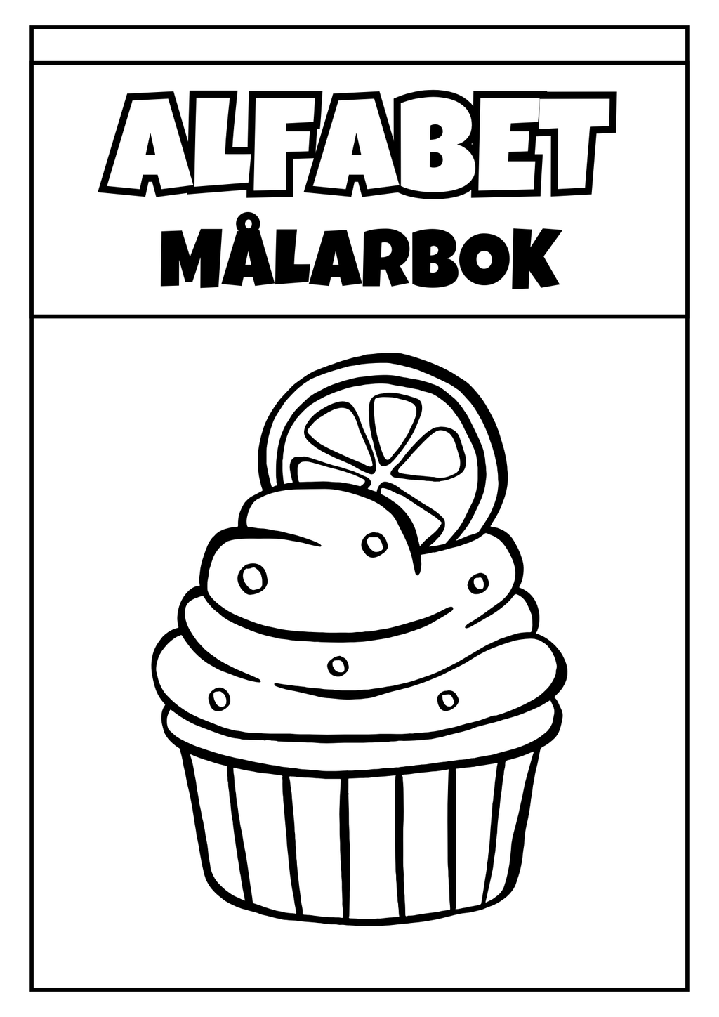 Alfabet - Målarbok - Häfte