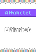 Alfabetet - Målarbok