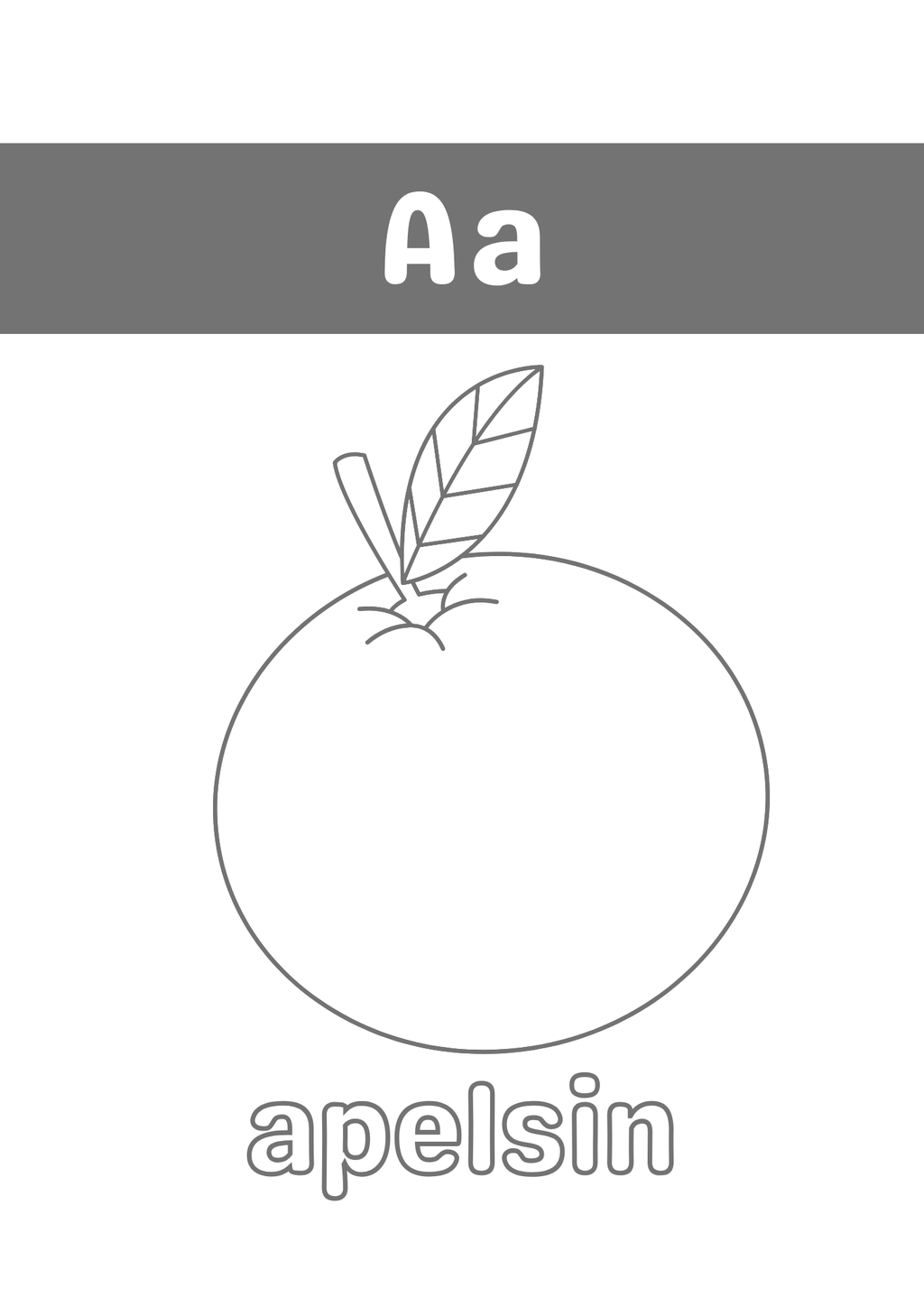 Alfabetet - Målarbok