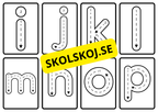 Alfabetet - gemener - Flashkort