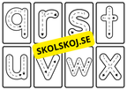 Alfabetet - gemener - Flashkort