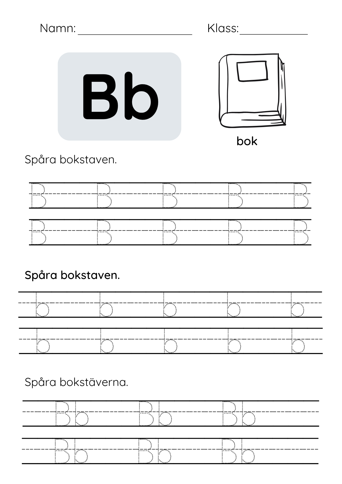 Alfabetet från A till Ö