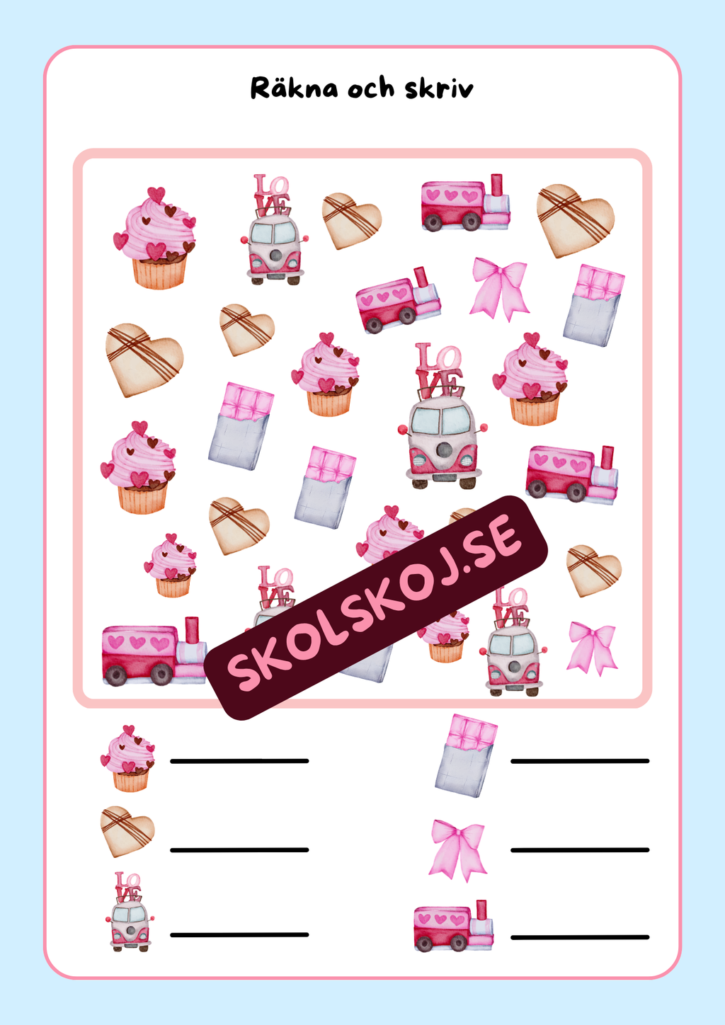 Alla hjärtans dag - Arbetshäfte