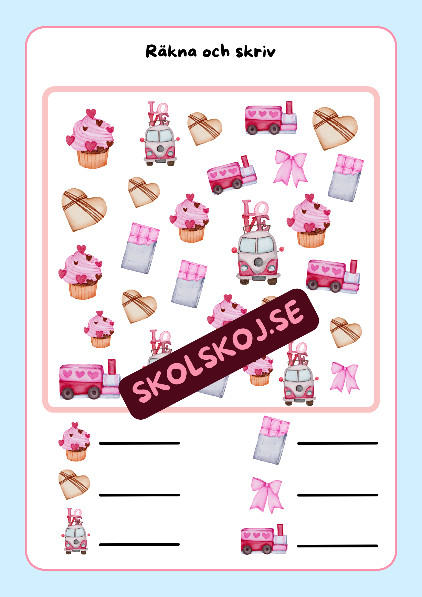 Alla hjärtans dag - Arbetshäfte