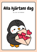 Alla hjärtans dag - Läs-, skriv- och målarbok