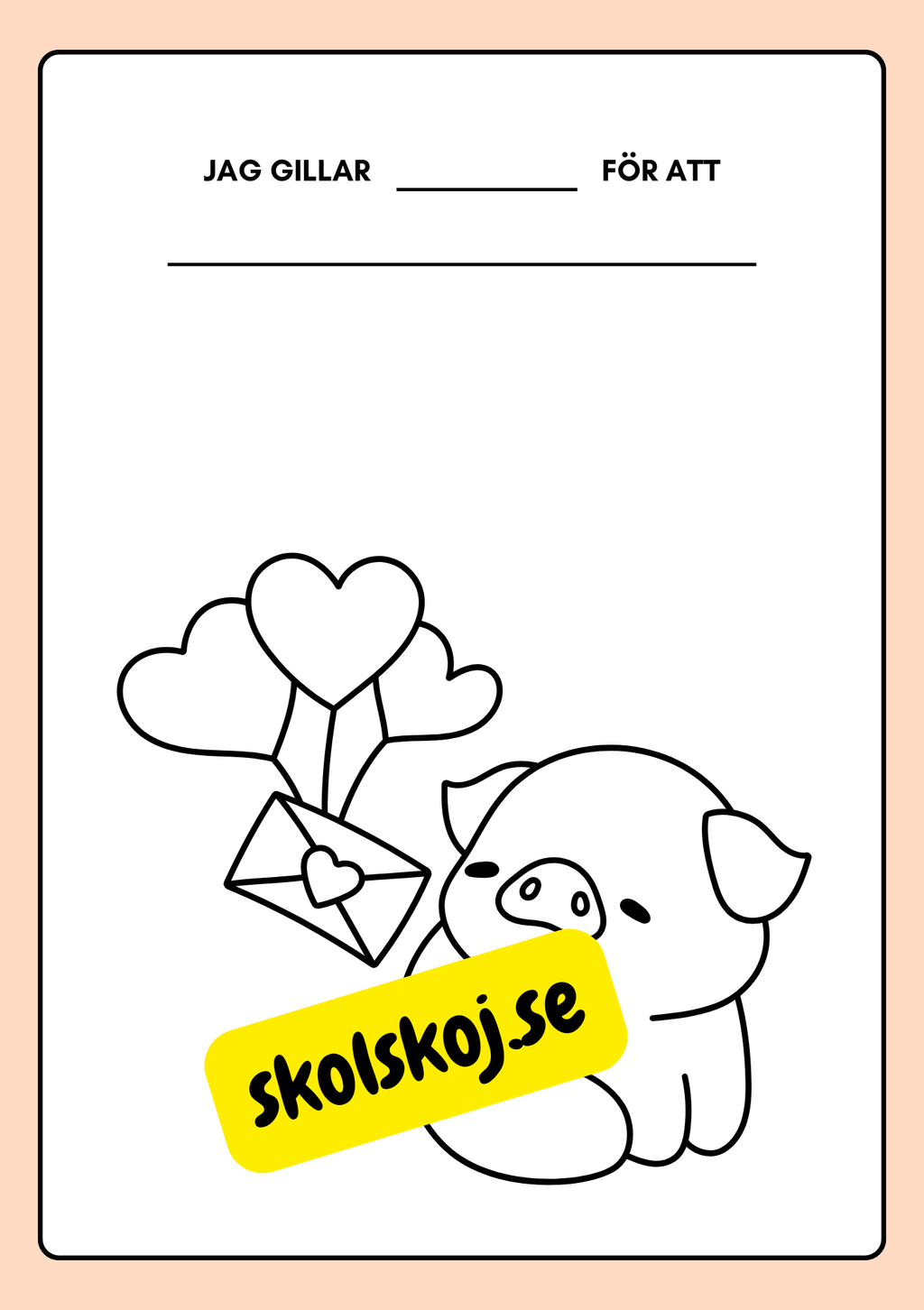 Alla hjärtans dag - Läs-, skriv- och målarbok