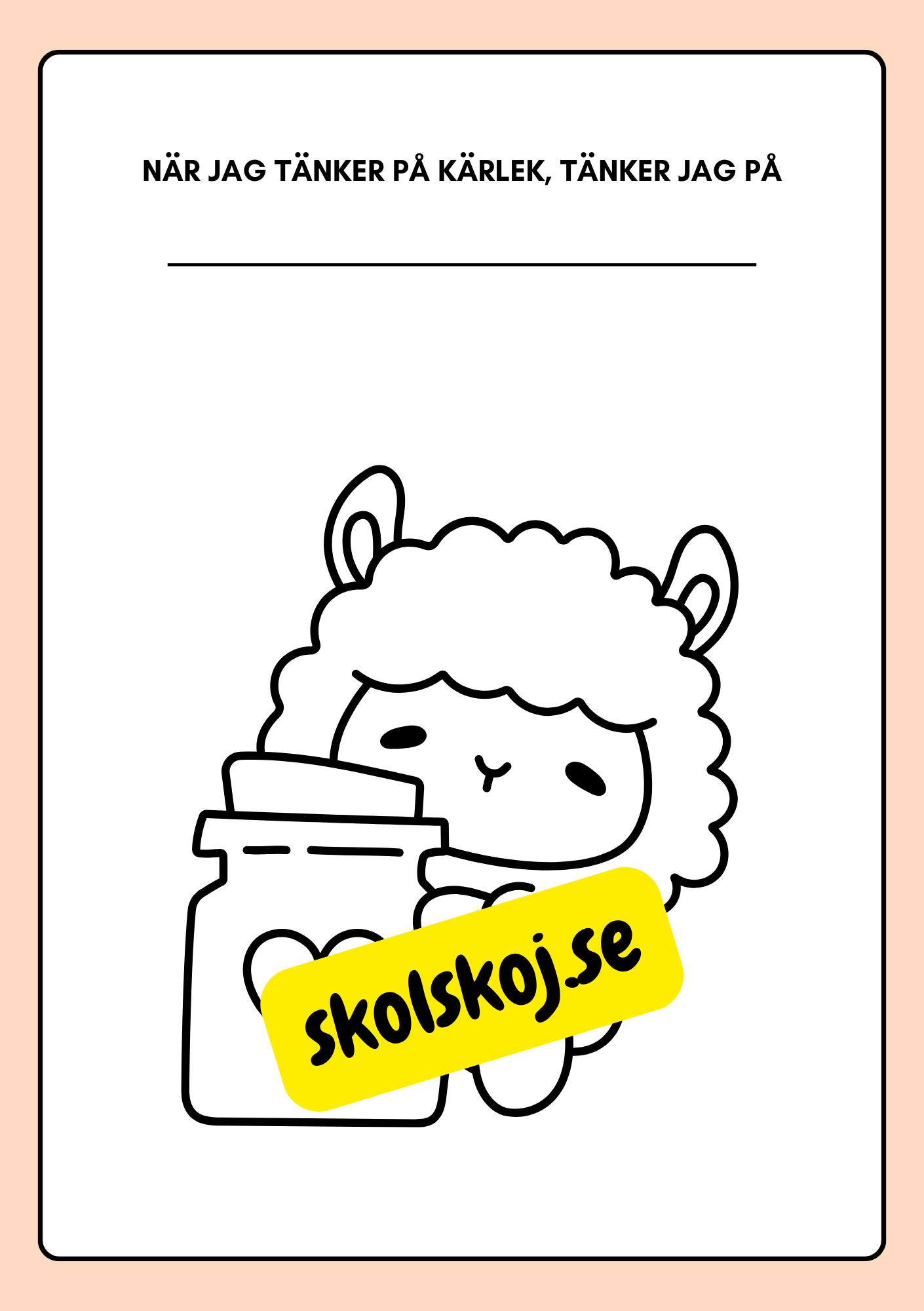Alla hjärtans dag - Läs-, skriv- och målarbok