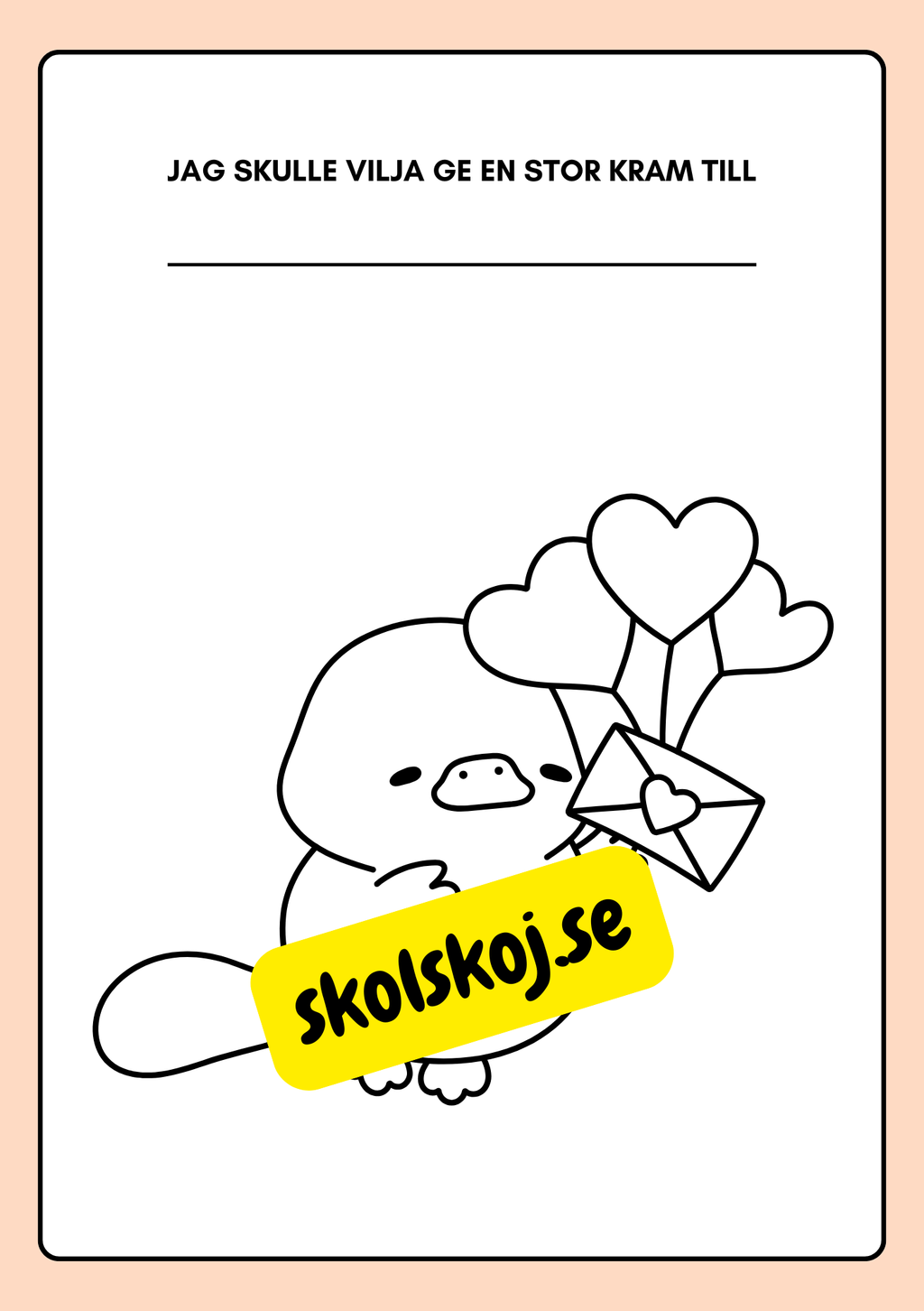 Alla hjärtans dag - Läs-, skriv- och målarbok