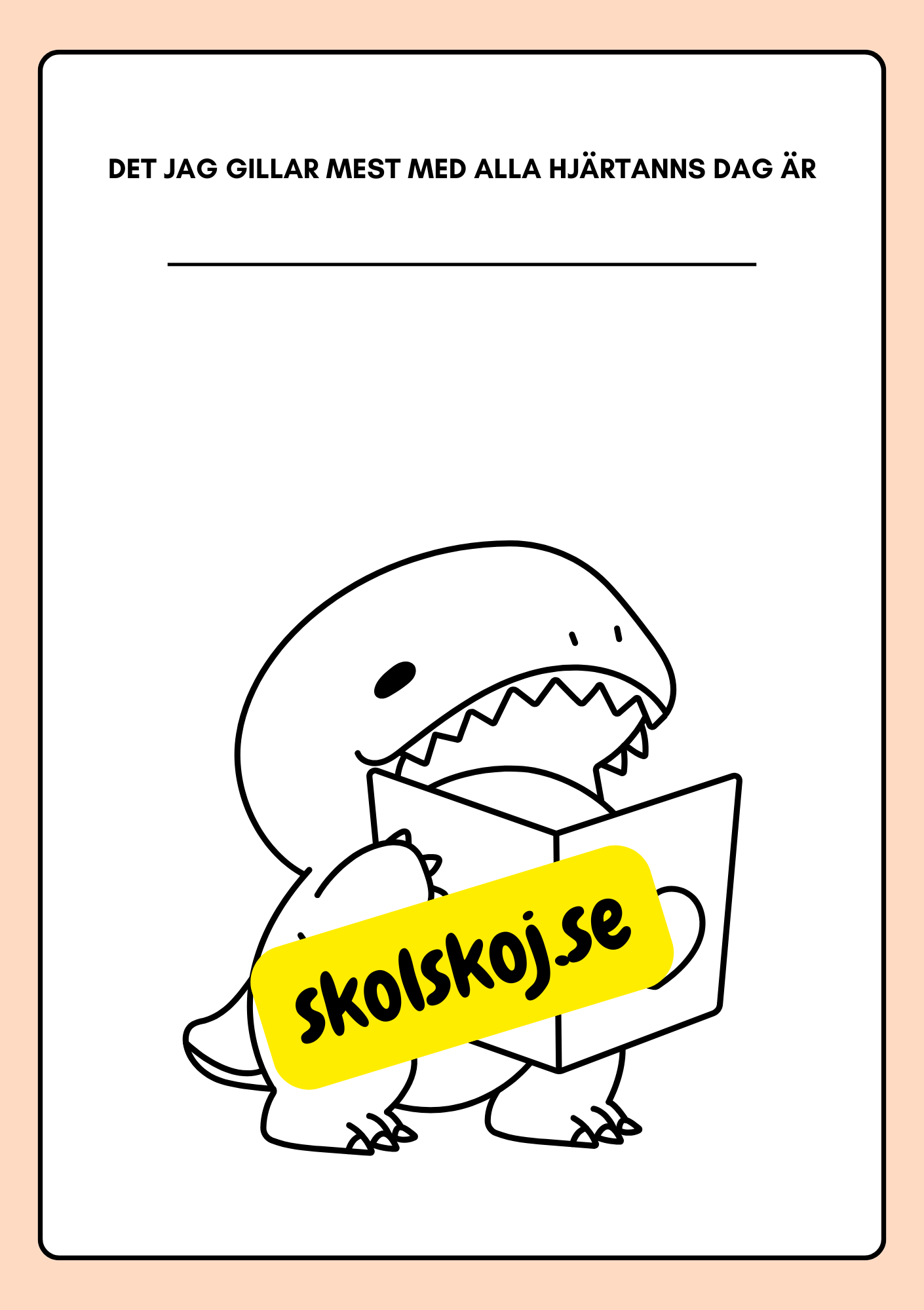 Alla hjärtans dag - Läs-, skriv- och målarbok