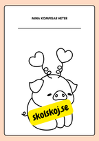 Alla hjärtans dag - Läs-, skriv- och målarbok