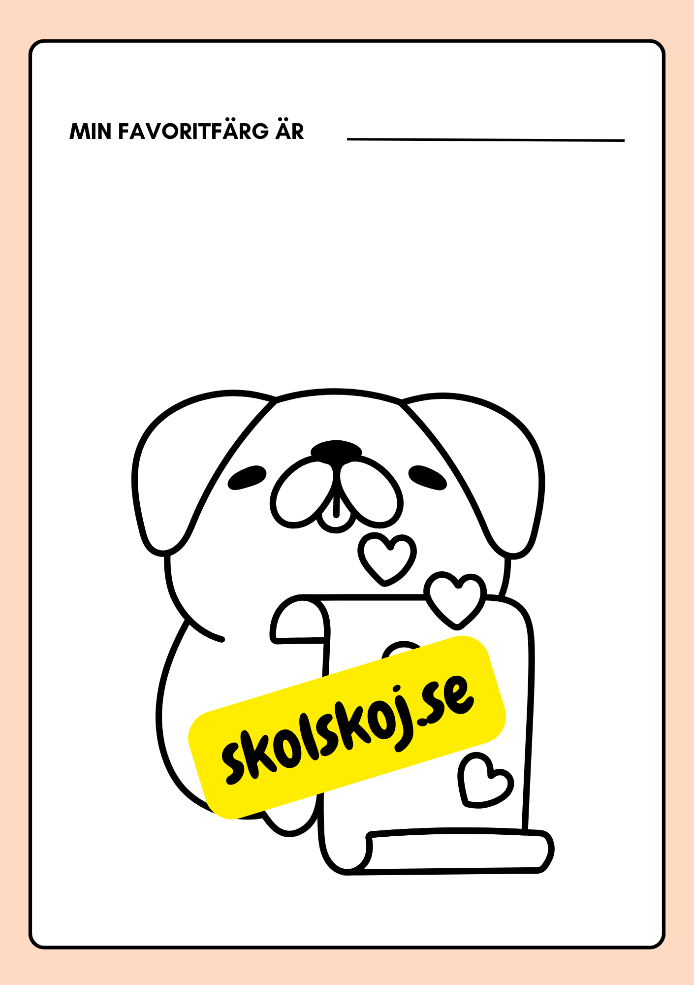 Alla hjärtans dag - Läs-, skriv- och målarbok