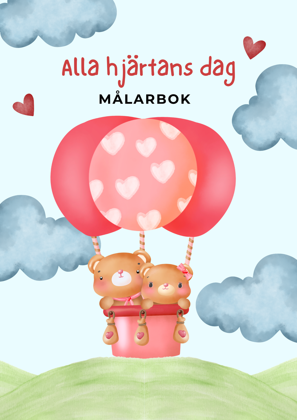 Alla hjärtans dag - Målarbok
