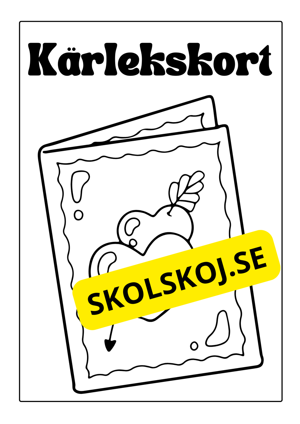 Alla hjärtans dag - Målarbok