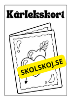 Alla hjärtans dag - Målarbok