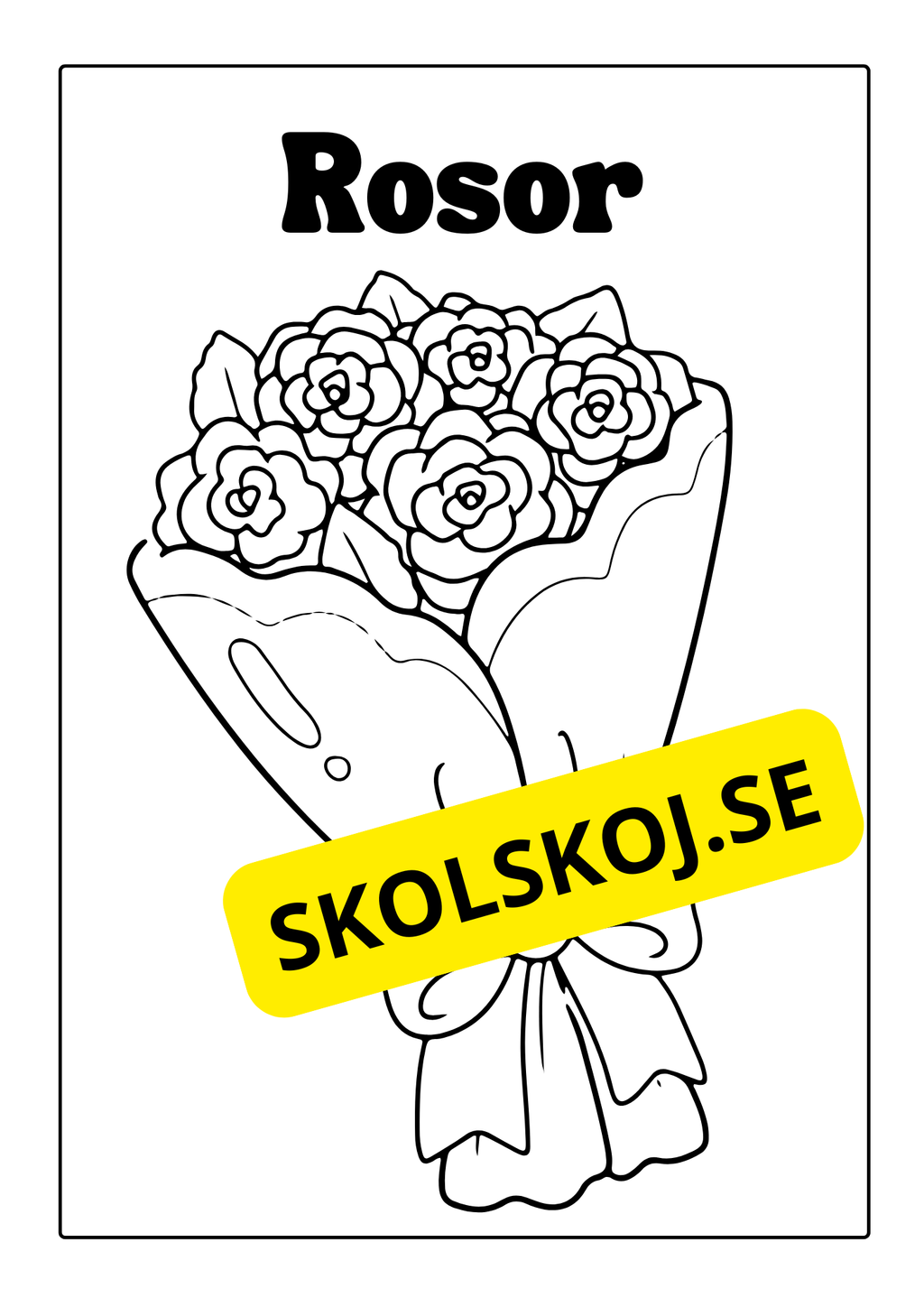 Alla hjärtans dag - Målarbok