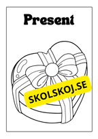 Alla hjärtans dag - Målarbok