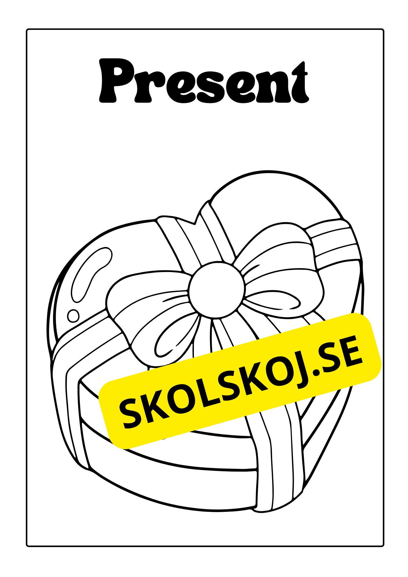 Alla hjärtans dag - Målarbok