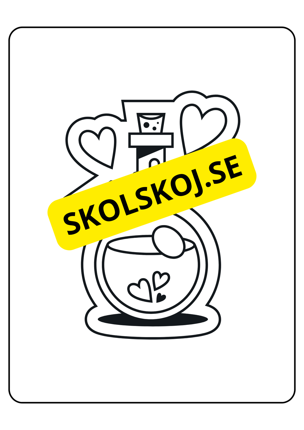 Alla hjärtans dag - Målarbok