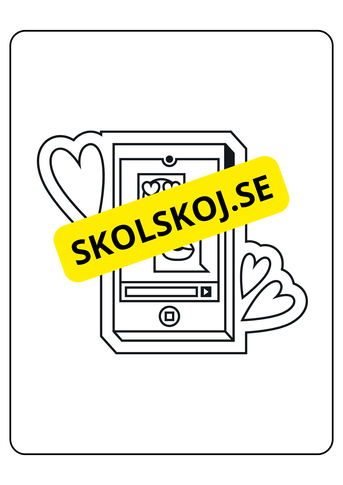 Alla hjärtans dag - Målarbok