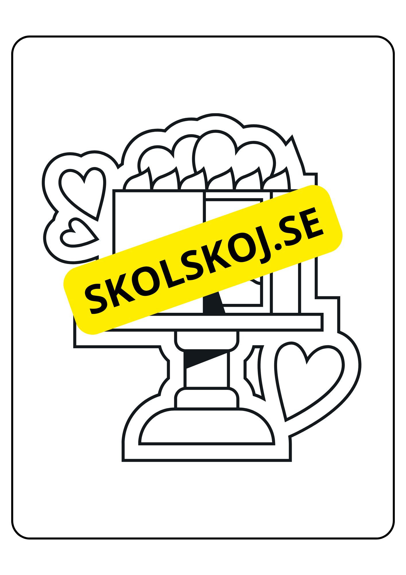 Alla hjärtans dag - Målarbok
