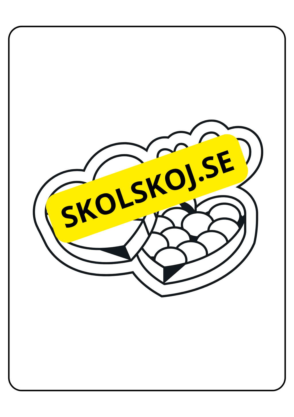 Alla hjärtans dag - Målarbok
