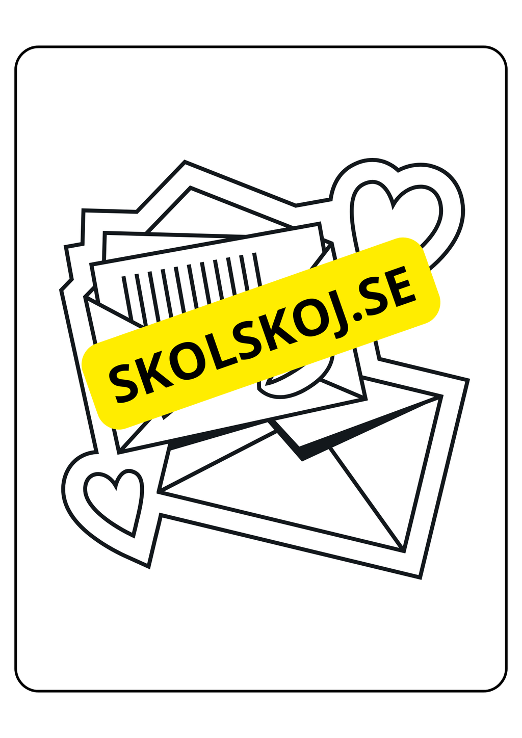 Alla hjärtans dag - Målarbok