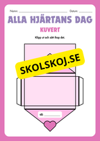 Alla hjärtans dag - Skriv ett kort och skapa ett kuvert