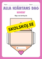 Alla hjärtans dag - Skriv ett kort och skapa ett kuvert