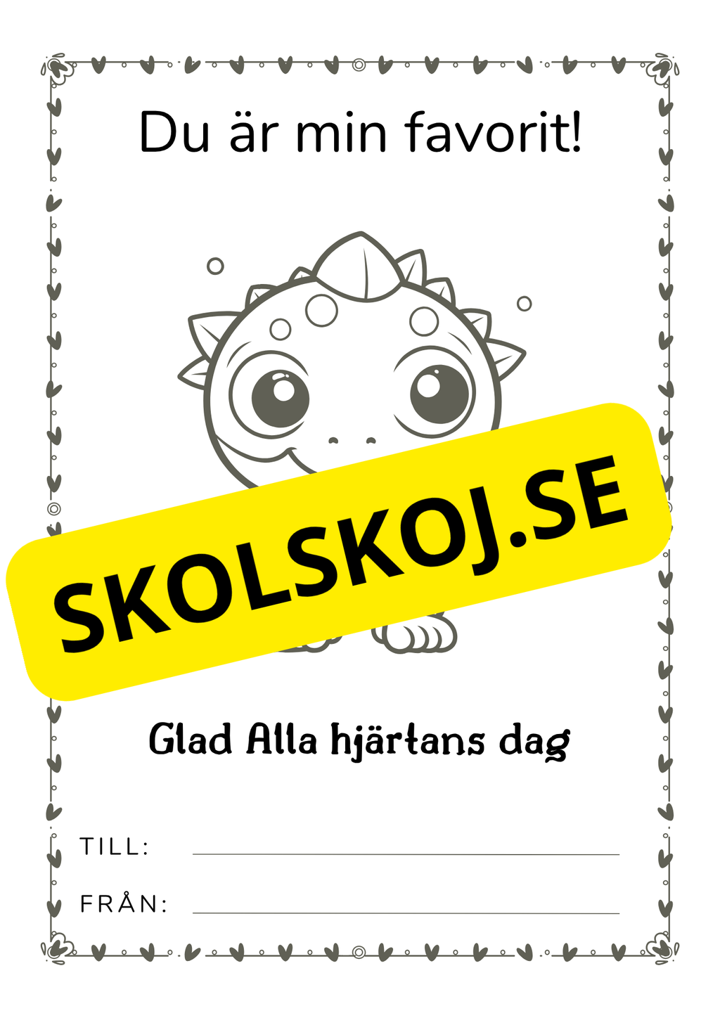 Alla hjärtans dag-kort