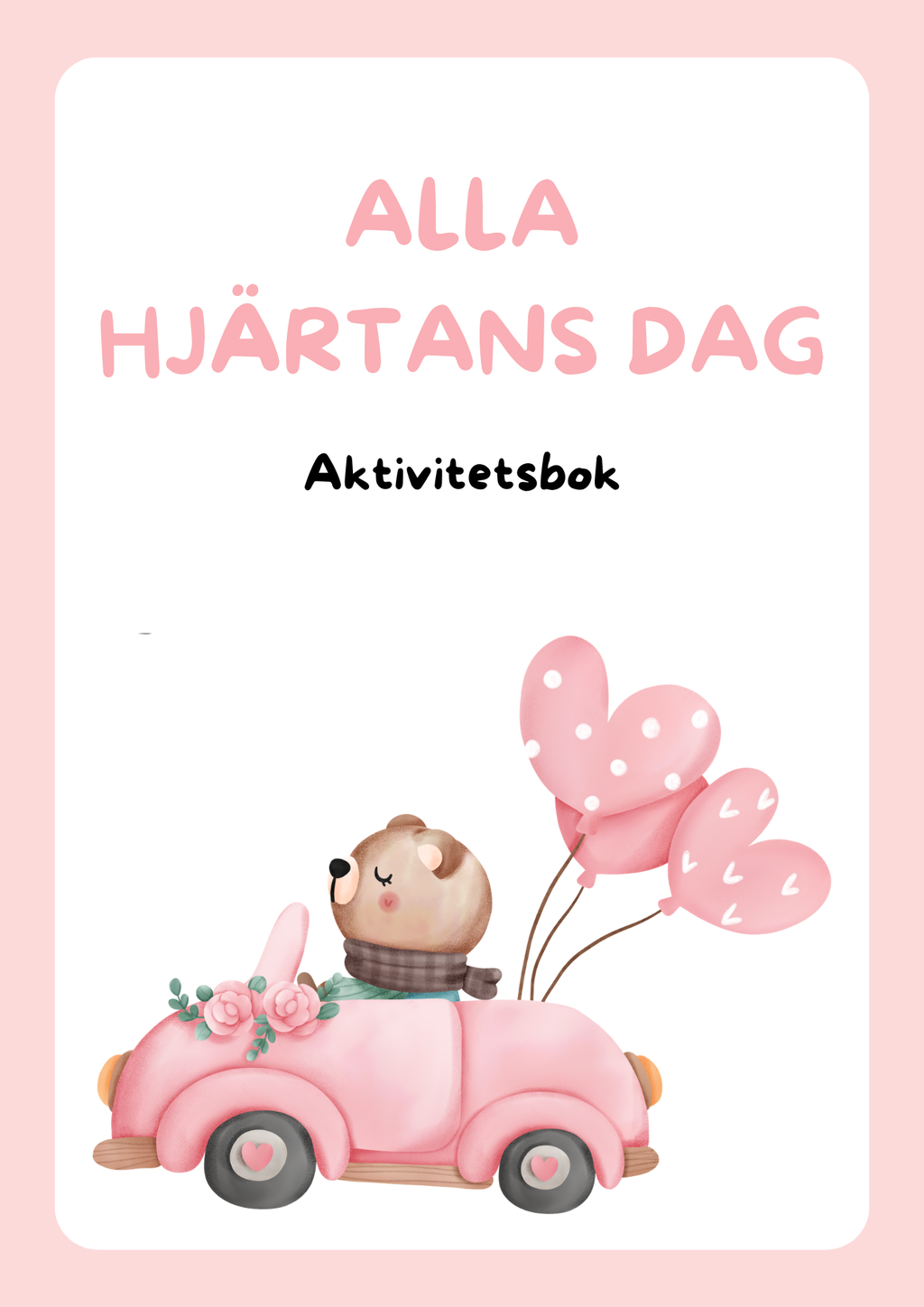 Alla hjärtans dag aktivitetsbok