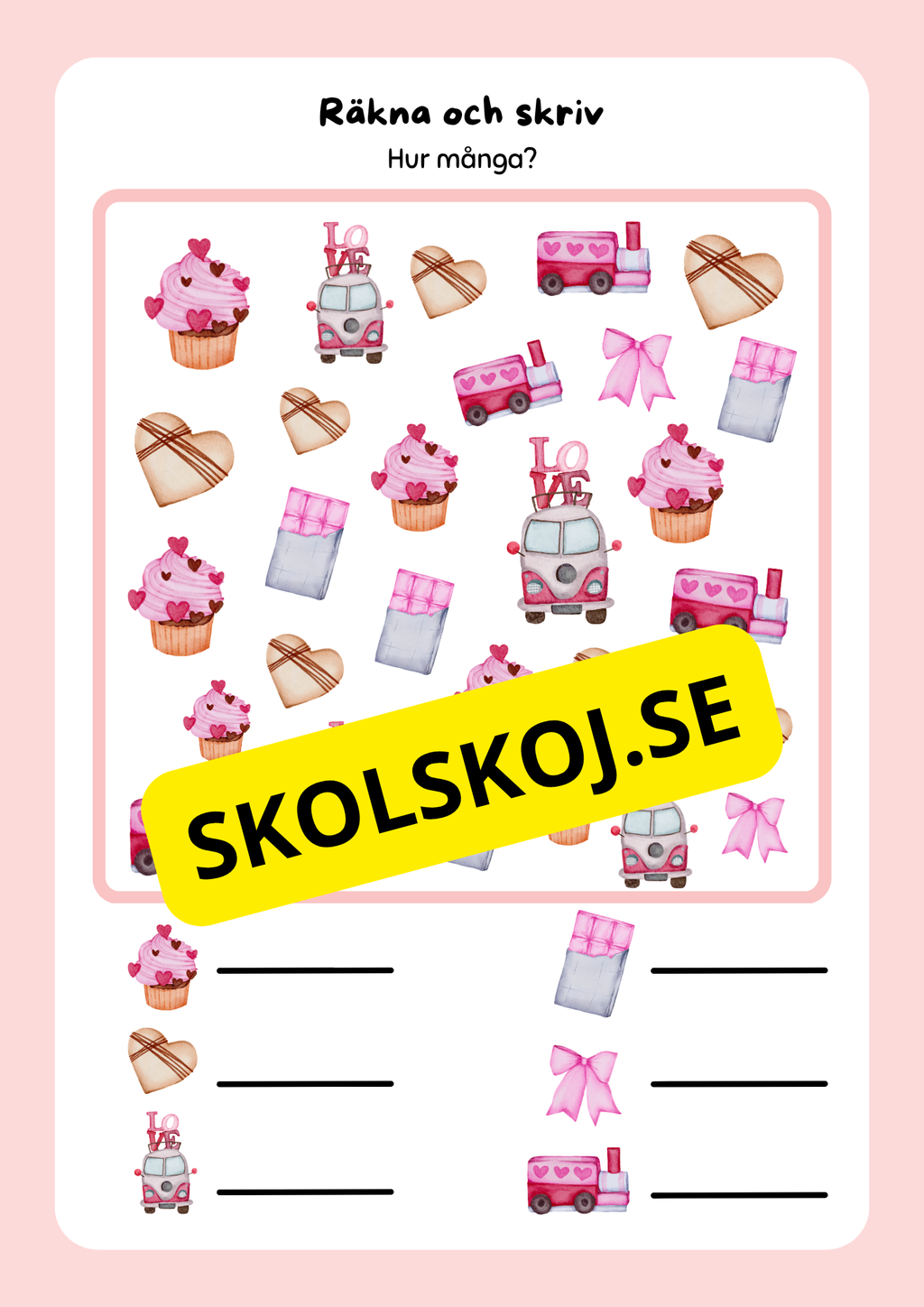 Alla hjärtans dag aktivitetsbok