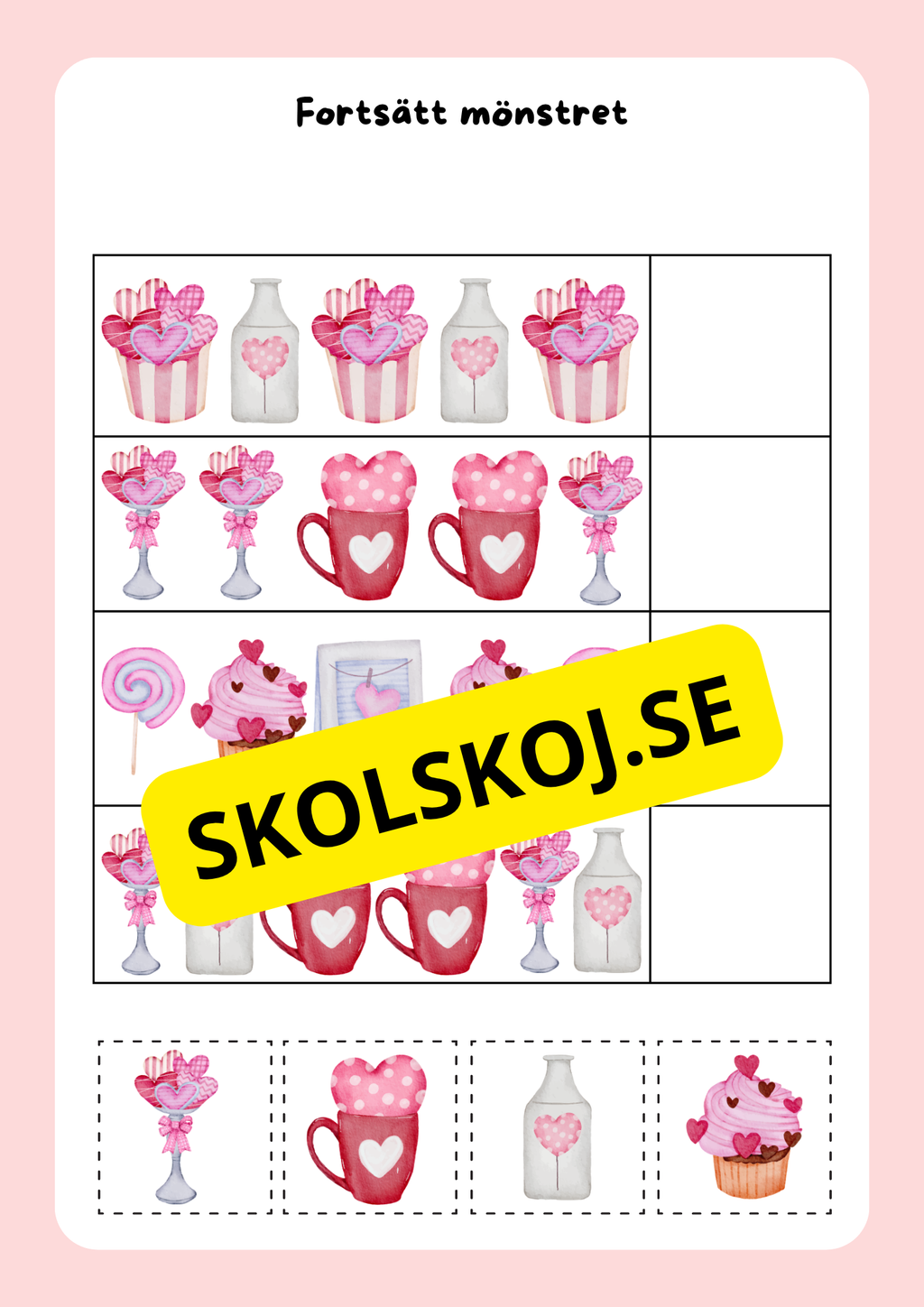 Alla hjärtans dag aktivitetsbok