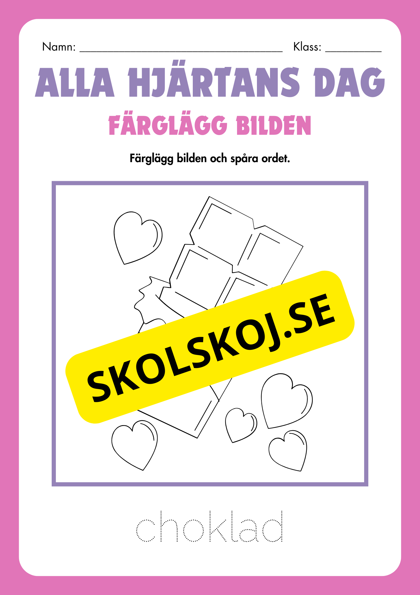 Alla hjärtans dag - Häfte