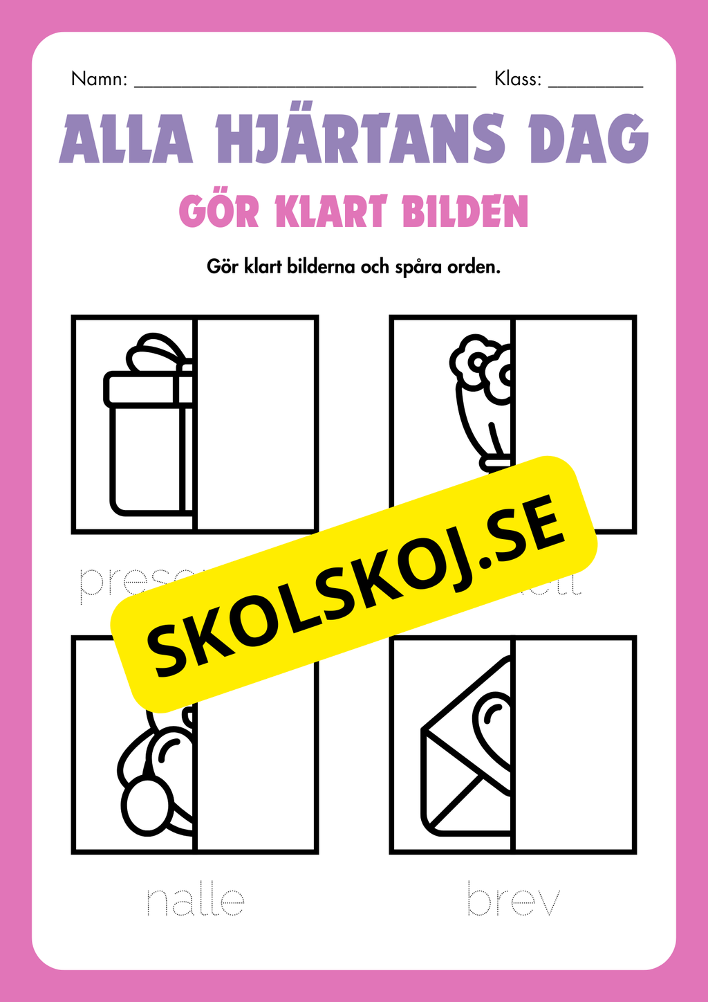 Alla hjärtans dag - Häfte