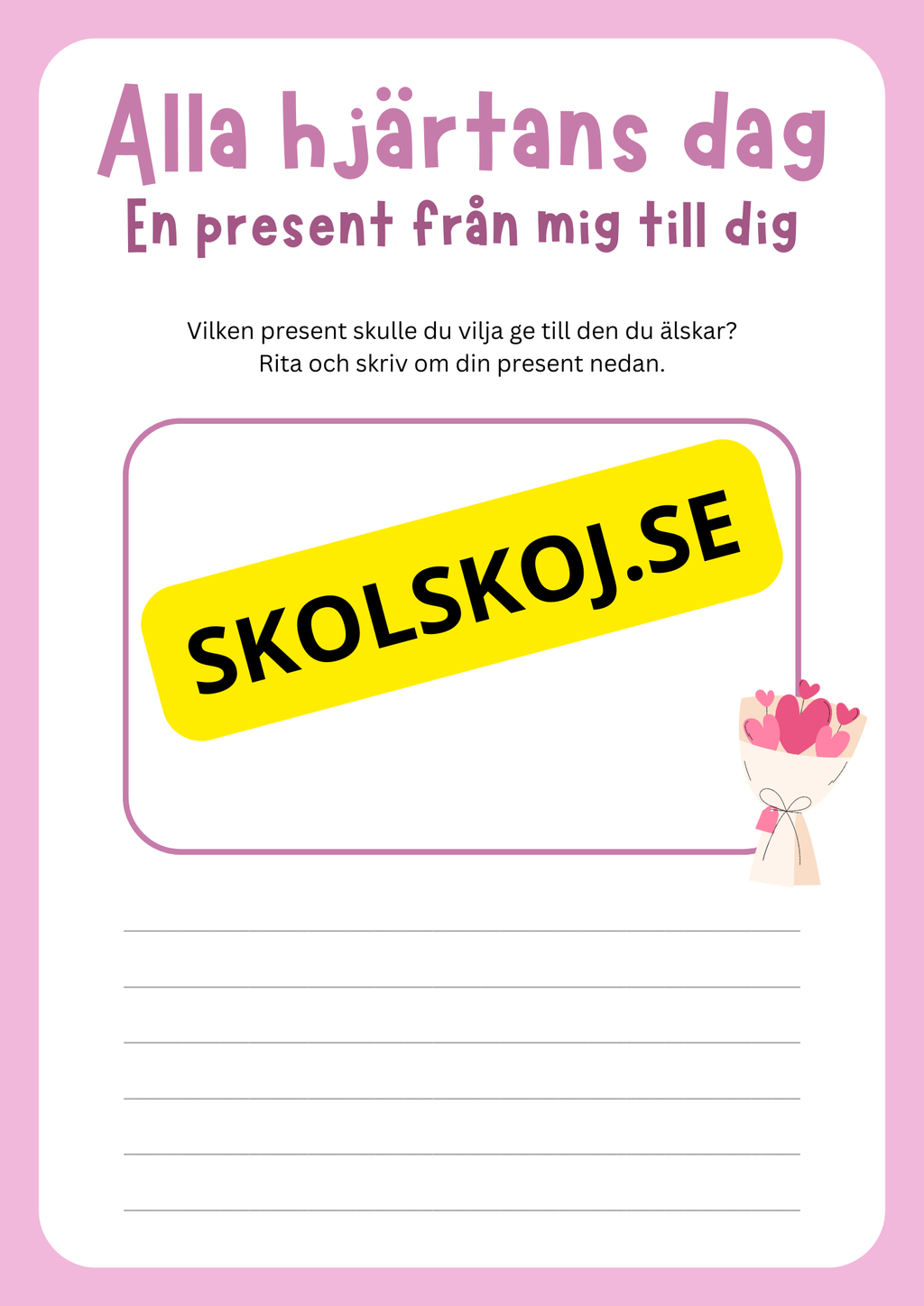 Alla hjärtans dag häfte åk 2 - 3