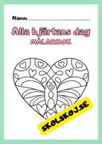 Alla hjärtans dag målarbok