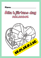 Alla hjärtans dag målarbok