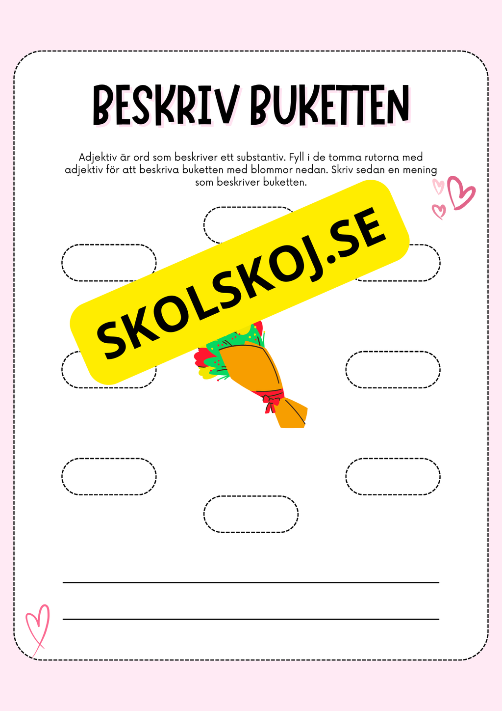 Alla hjärtans dag och adjektiv