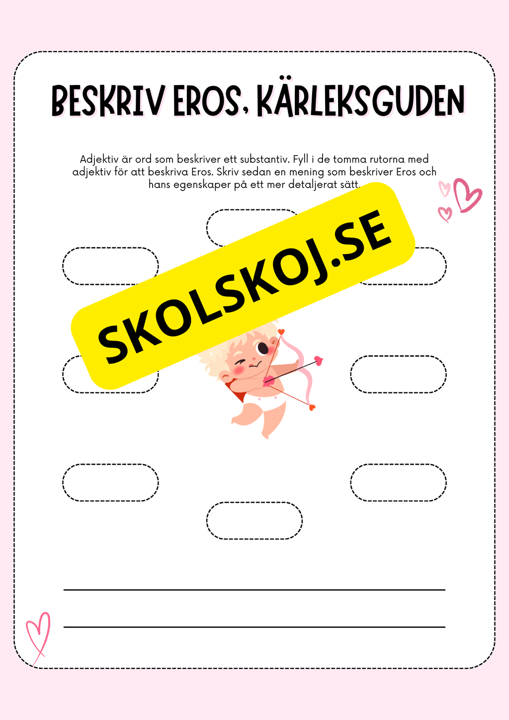 Alla hjärtans dag och adjektiv