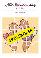 Alla hjärtans dag - Pussel